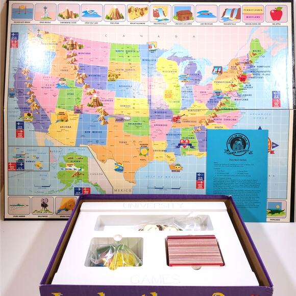Where in the USA is Carmen Sandiego? Board Game Complete University Games 1993 - Picture 4 of 7